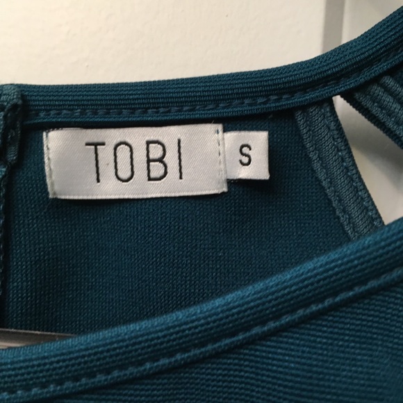NWOT Tobi Teal Cutout Top, Size S - Picture 7 of 8